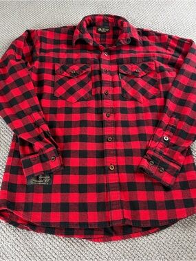 Men’s Vermont flannel Co flannel shirt Longsleeve tartan plaid excellent!
